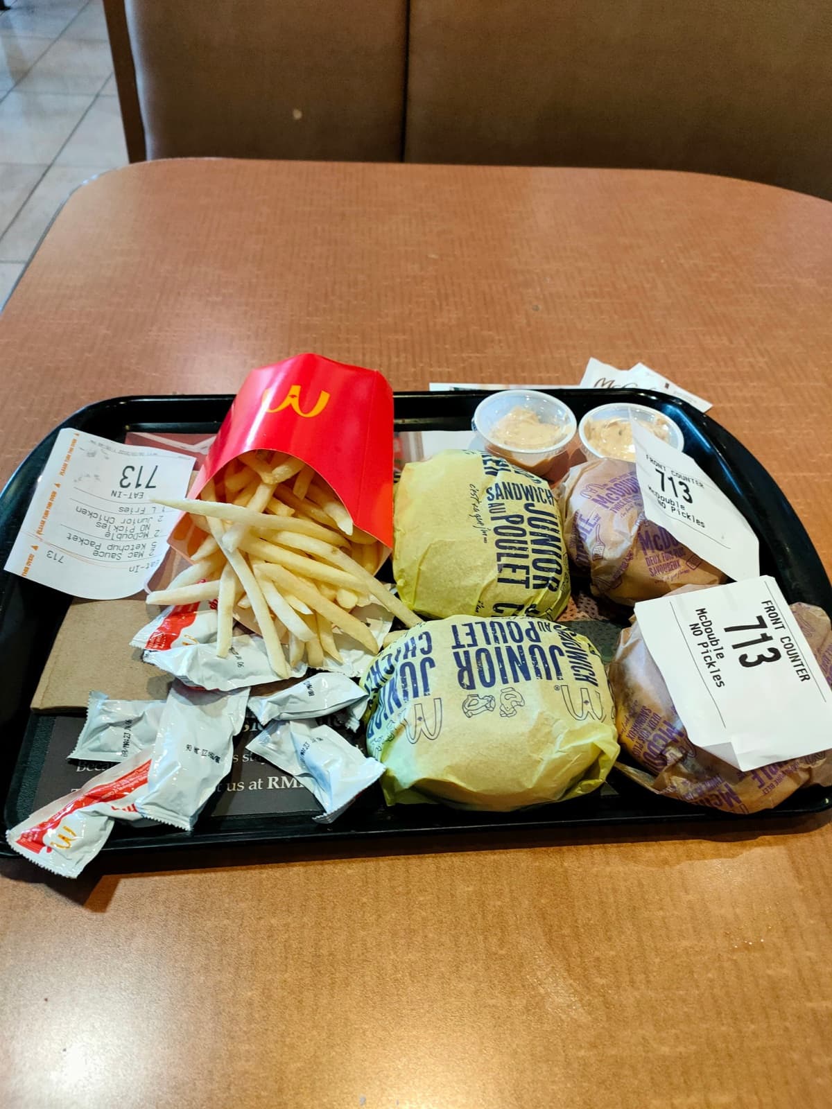 The McDonald's meal from Al's Sacko challenge